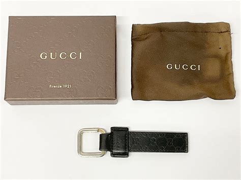 199919 gucci|GUCCI Keychain Keyring GG Leather BRW 199919 .